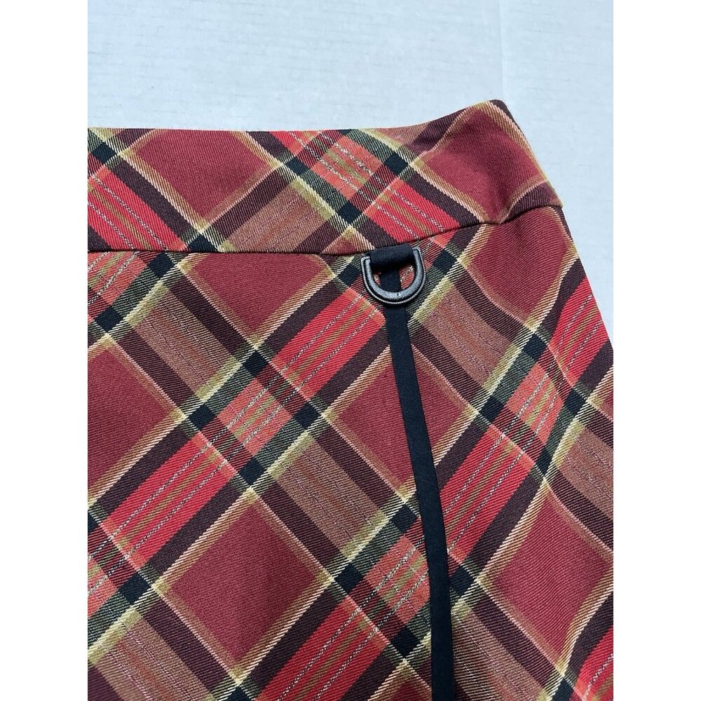 Vintage Y2K Requirements Skirt Women 6 Burgundy Plaid Maxi Preppy Dark Academia - Picture 11 of 11